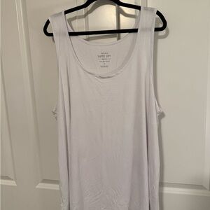 Torrid White Super Soft Tunic Tank Top